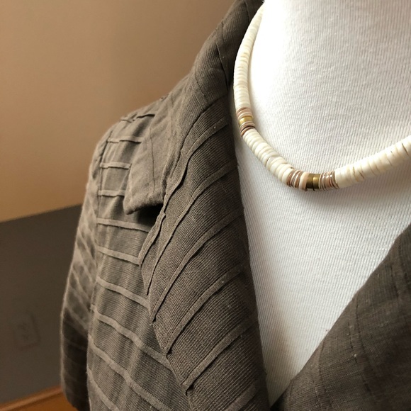 50’s Lillie Rubin Brown Pleats Shirt - Picture 4 of 9